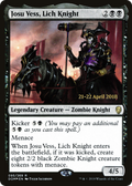 Josu Vess, Lich Knight (PRE-95S) - Dominaria Promos Foil
