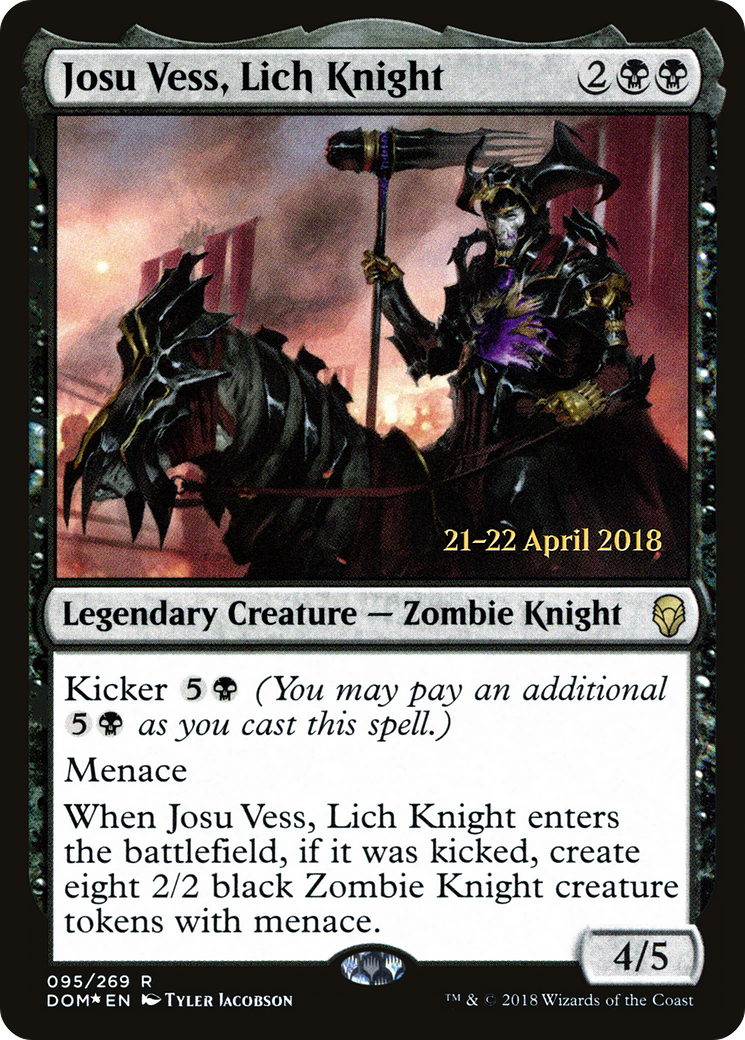 Josu Vess, Lich Knight (PRE-95S) - Dominaria Promos Foil