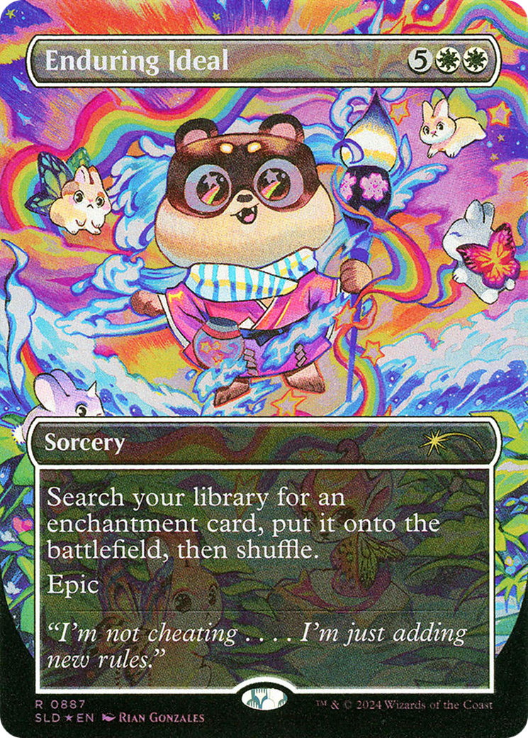 Enduring Ideal (Rainbow Foil) (SLD-887) - Secret Lair Drop (Borderless) Foil