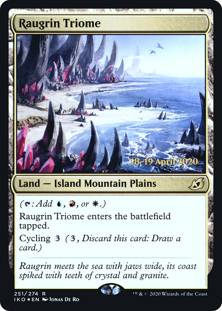Raugrin Triome (PRE-251S) - Ikoria: Lair of Behemoths Promos Foil