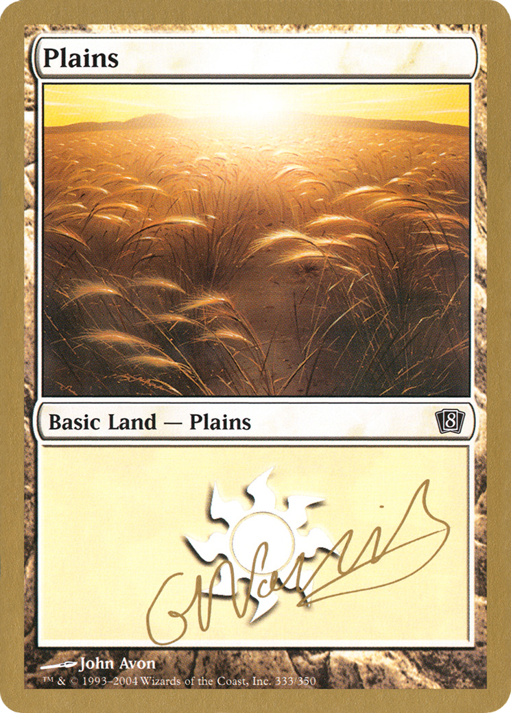 Plains (333) - 2004 Gabriel Nassif (8ED) (WCD-) - World Championship Decks 2004