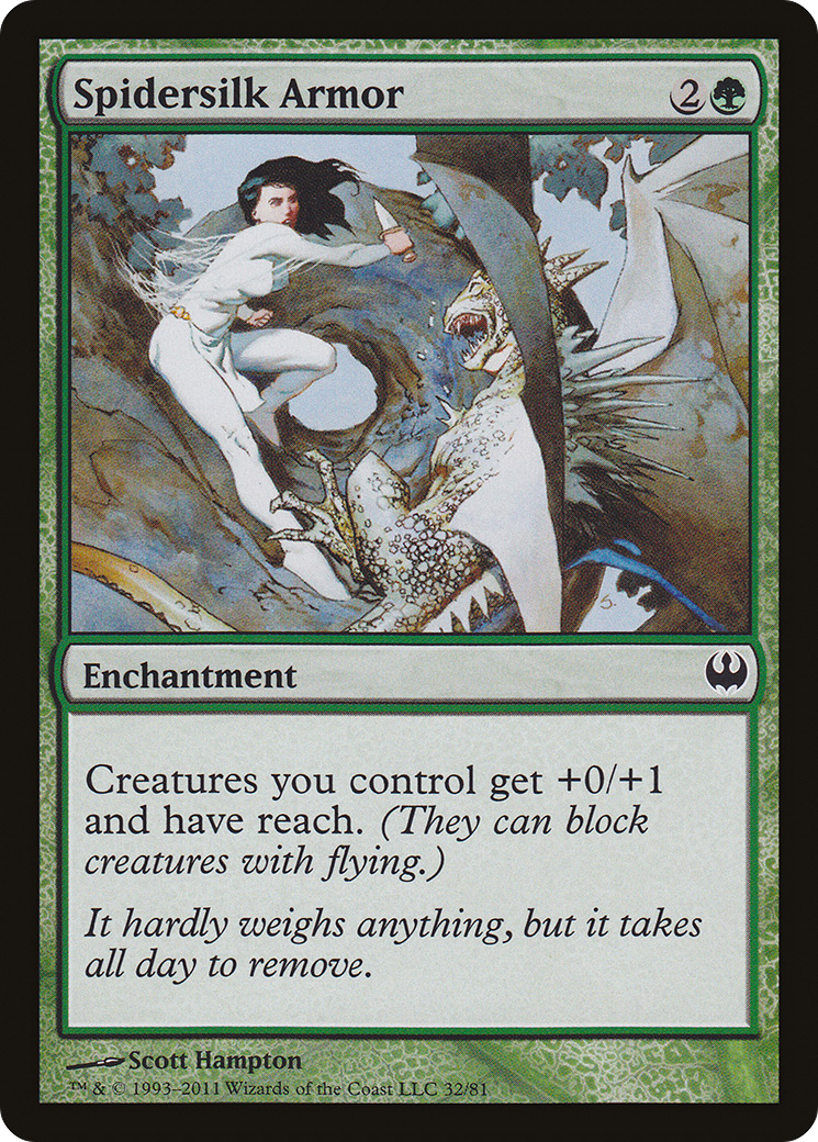 Spidersilk Armor (DDG-032) - Duel Decks: Knights vs. Dragons