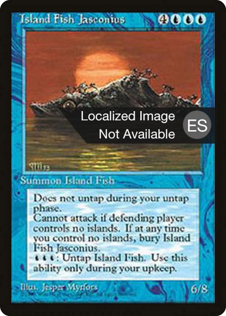 Island Fish Jasconius (4BB-) - Fourth Edition Foreign Black Border