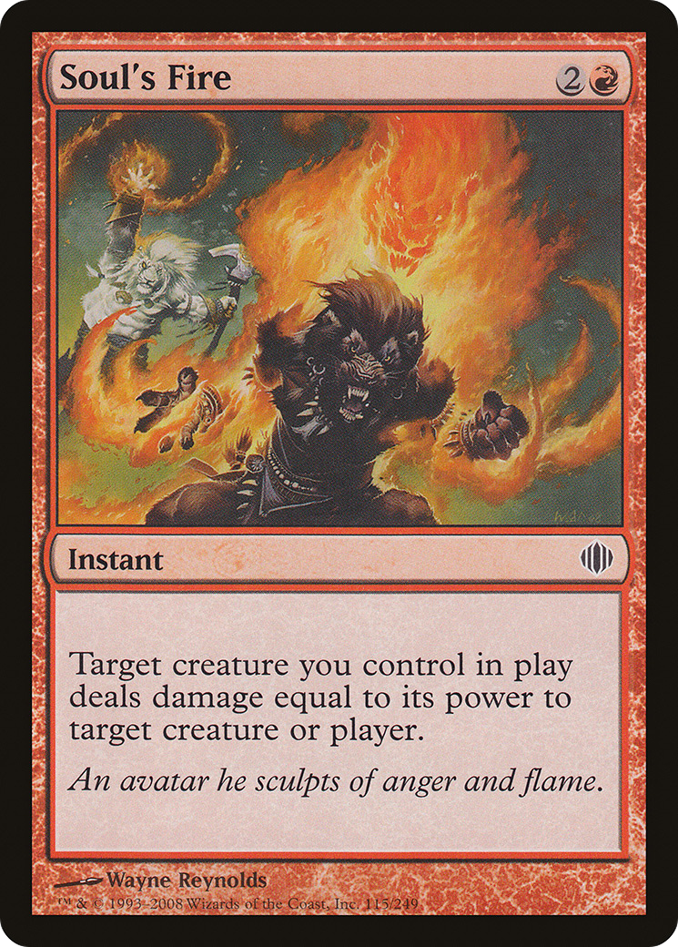 Soul's Fire (ALA-115) - Shards of Alara Foil