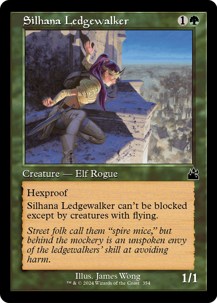 Silhana Ledgewalker (Retro Frame) (RVR-354) - Ravnica Remastered Foil