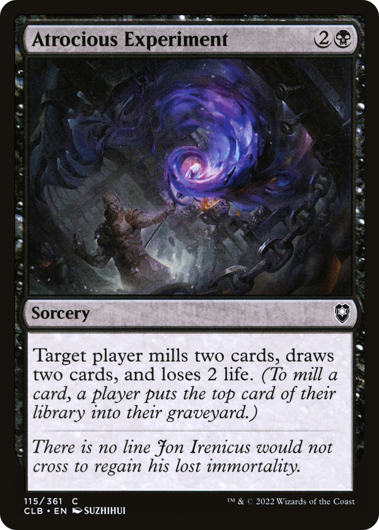 Atrocious Experiment (CLB-115) - Commander Legends: Battle for Baldur's Gate Foil