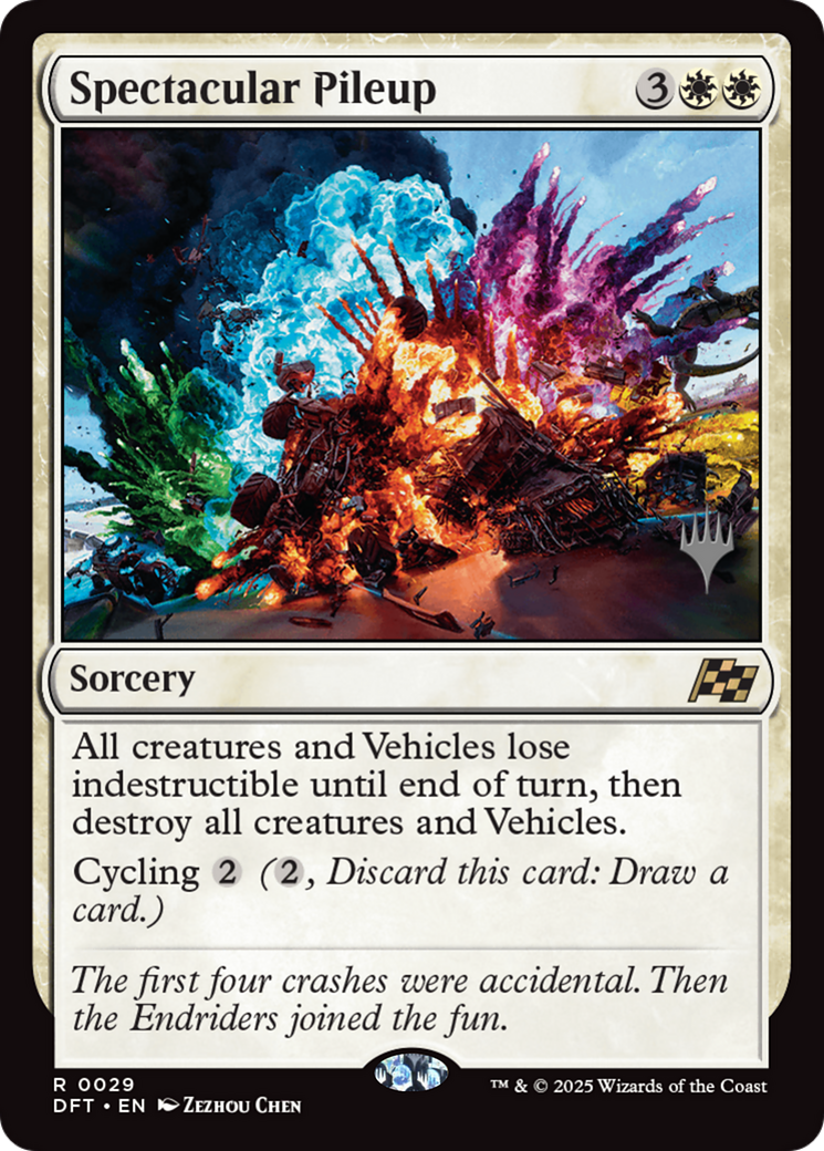 Spectacular Pileup (PPDFT-029) - Promo Pack: Aetherdrift Foil