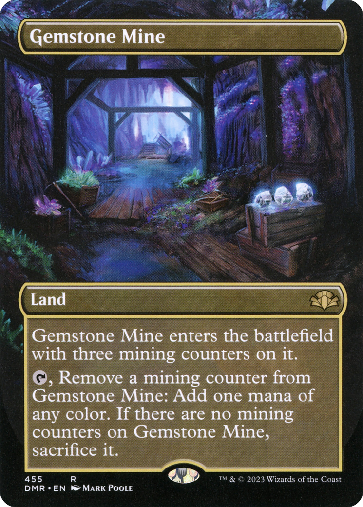 Gemstone Mine (Borderless) (DMR-455) - Dominaria Remastered Foil