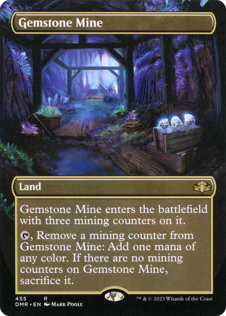 Gemstone Mine (Borderless) (DMR-455) - Dominaria Remastered