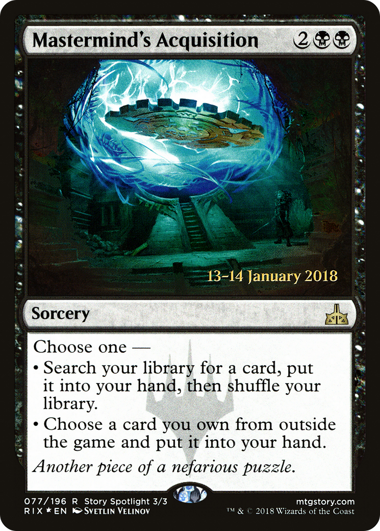 Mastermind's Acquisition (PRE-77S) - Rivals of Ixalan Promos Foil