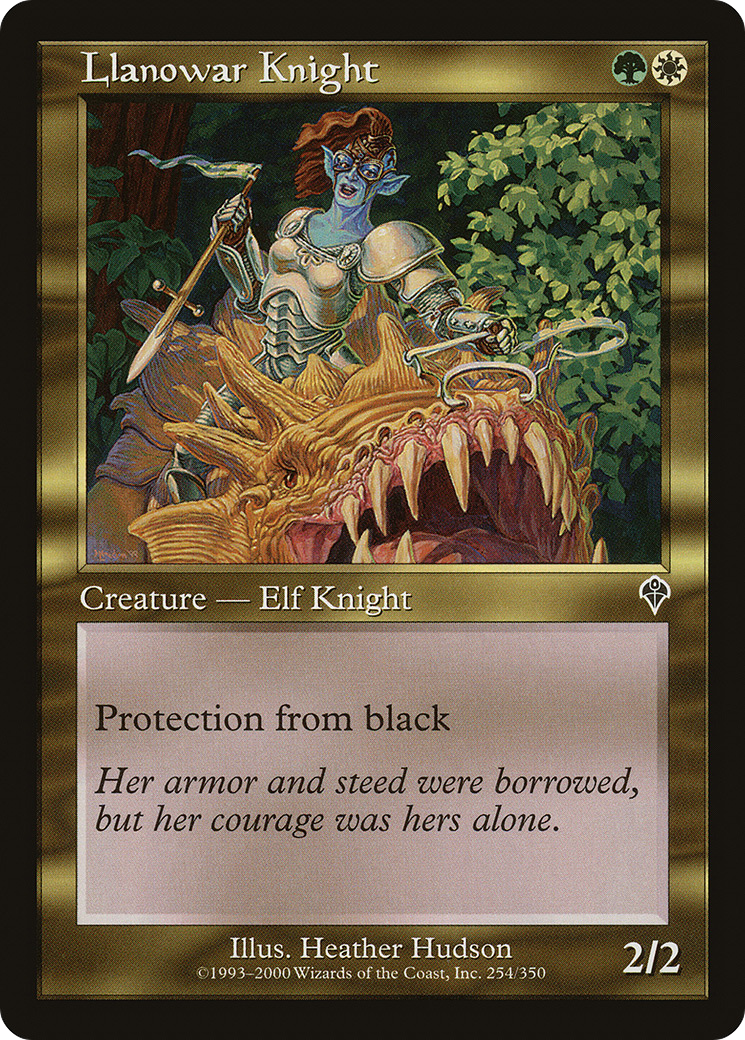 Llanowar Knight (INV-254) - Invasion Foil