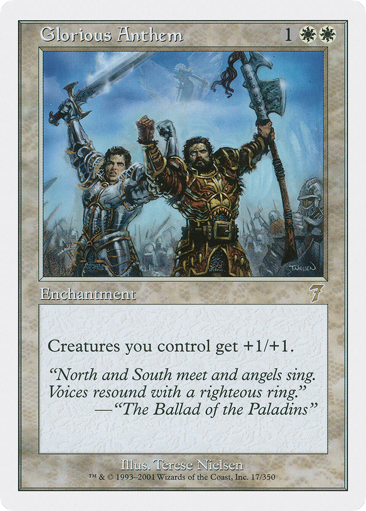 Glorious Anthem (7ED-017) - 7th Edition Foil