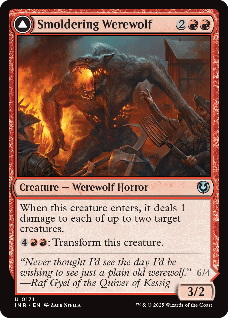 Smoldering Werewolf (INR-171) - Innistrad Remastered Foil