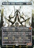 Mondrak, Glory Dominus (Showcase) (Step-and-Compleat Foil) (ONE-424) - Phyrexia: All Will Be One: (Showcase) (Borderless) Foil