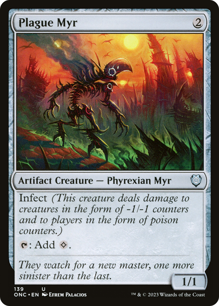Plague Myr (ONC-139) - Phyrexia: All Will Be One Commander