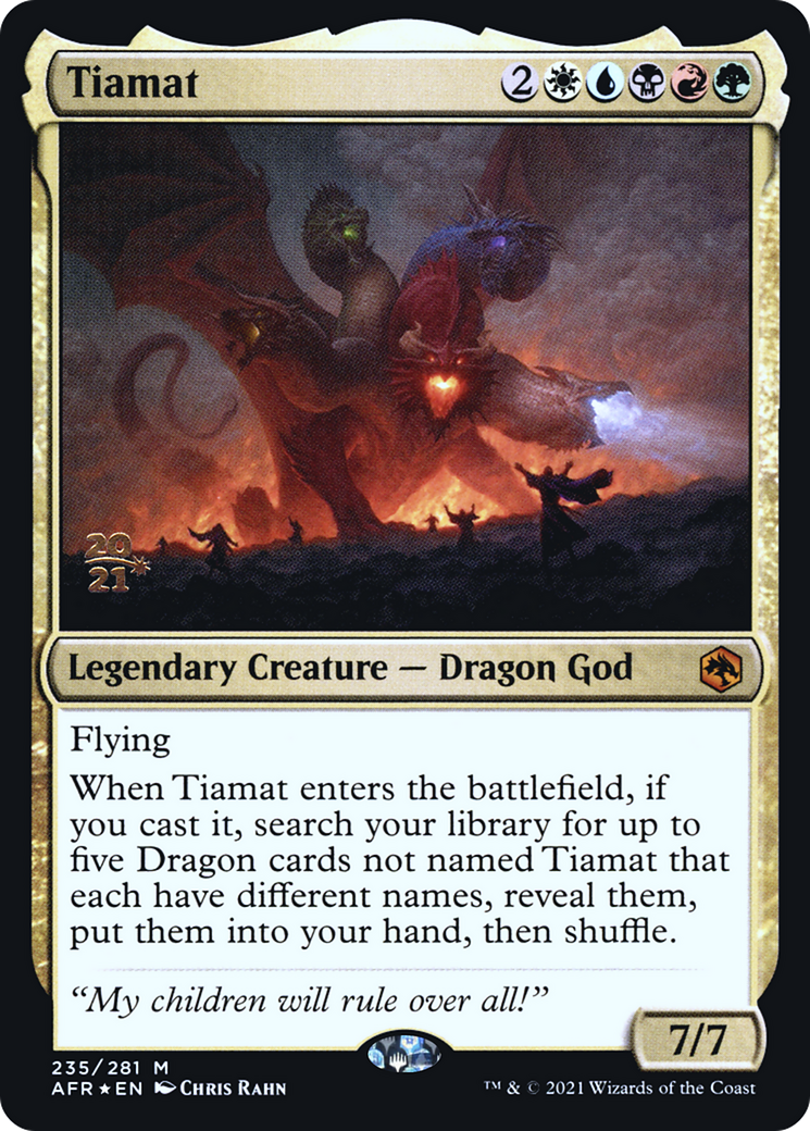 Tiamat (PRE-235S) - Adventures in the Forgotten Realms Promos Foil