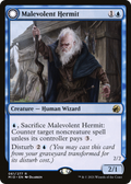 Malevolent Hermit (MID-061) - Innistrad: Midnight Hunt: (Double Faced Transform)