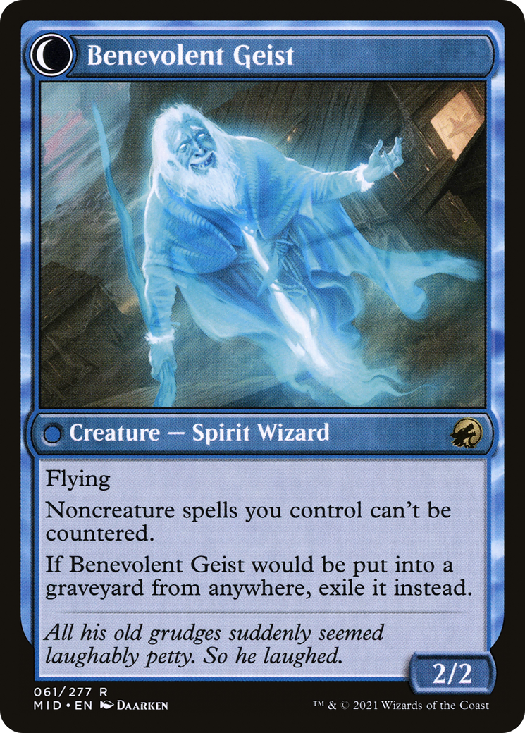 Malevolent Hermit (MID-061) - Innistrad: Midnight Hunt: (Double Faced Transform)
