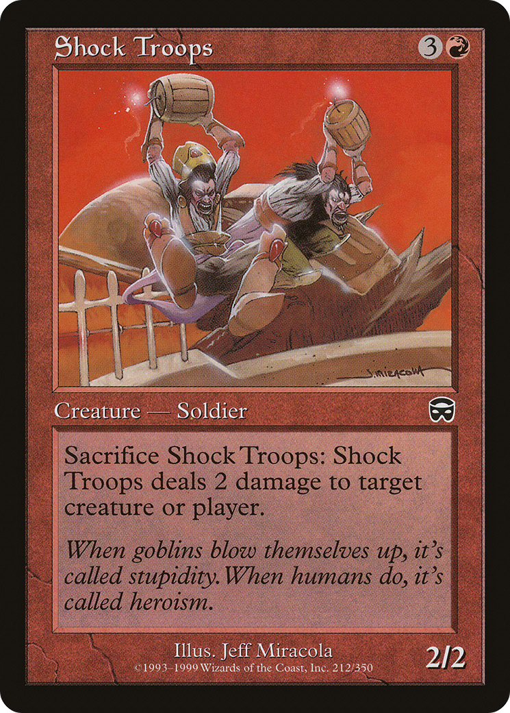 Shock Troops (MMQ-212) - Mercadian Masques