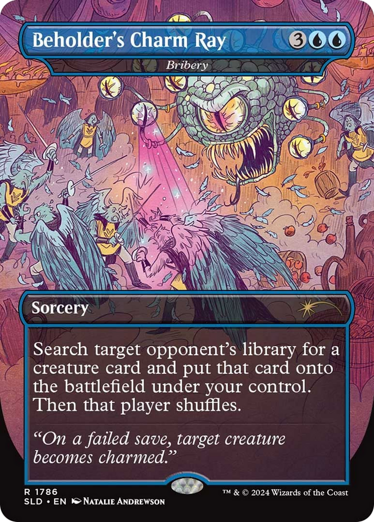 Beholder's Charm Ray - Bribery (SLD-1786) - Secret Lair Drop / Beholder's Charm Ray (Borderless)
