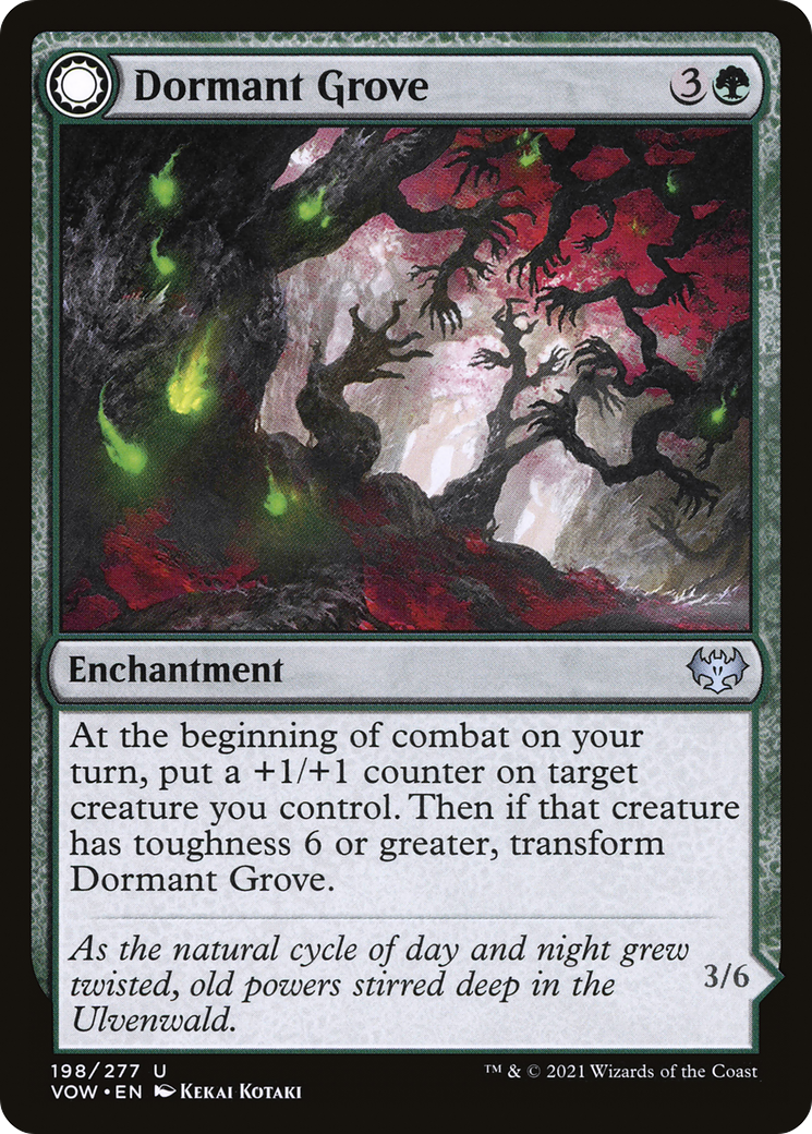 Dormant Grove (VOW-198) - Innistrad: Crimson Vow: (Double Faced Transform) Foil