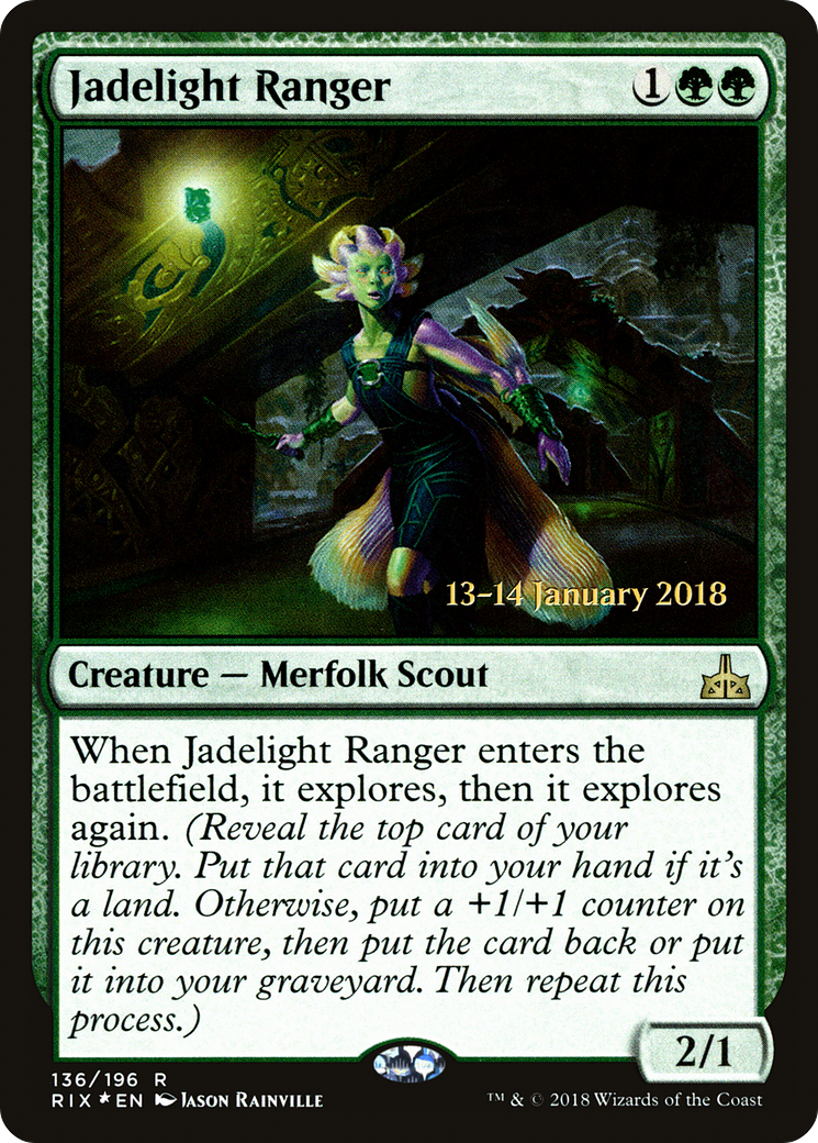 Jadelight Ranger (PRE-136S) - Rivals of Ixalan Promos Foil