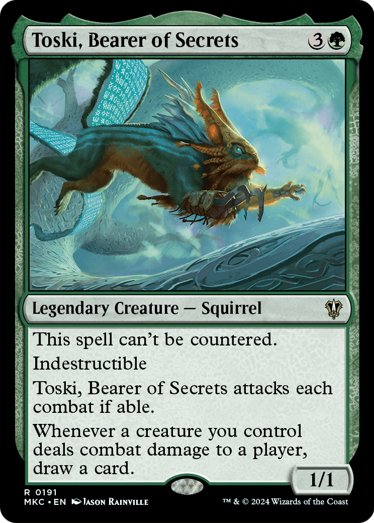 Toski, Bearer of Secrets (MKC-191) - Murders at Karlov Manor Commander