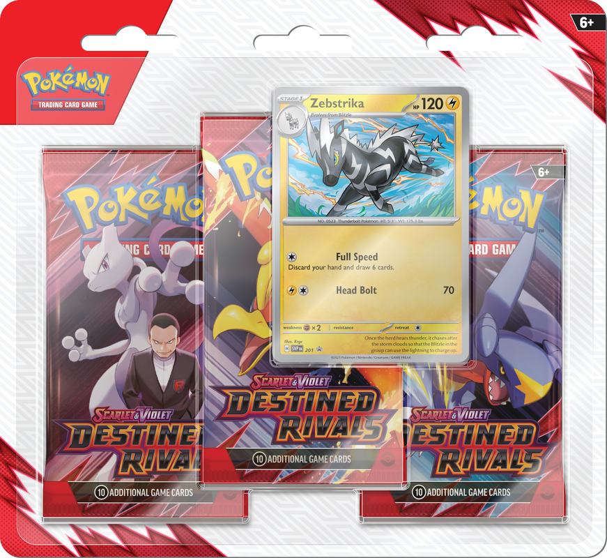 Pokemon TCG: Destined Rivals 3 Pack Blister