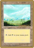 Plains (B) - 1996 Shawn "Hammer" Regnier (4ED) (WCD-) - Pro Tour Collector Set