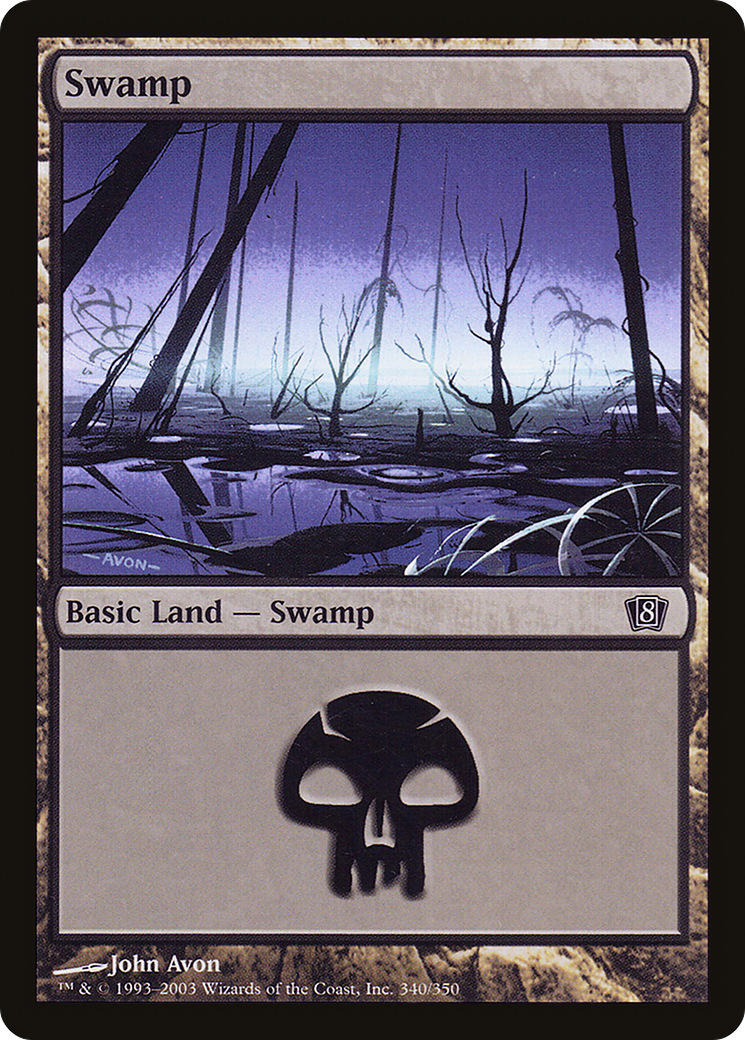Swamp (340) (8ED-340) - 8th Edition Foil
