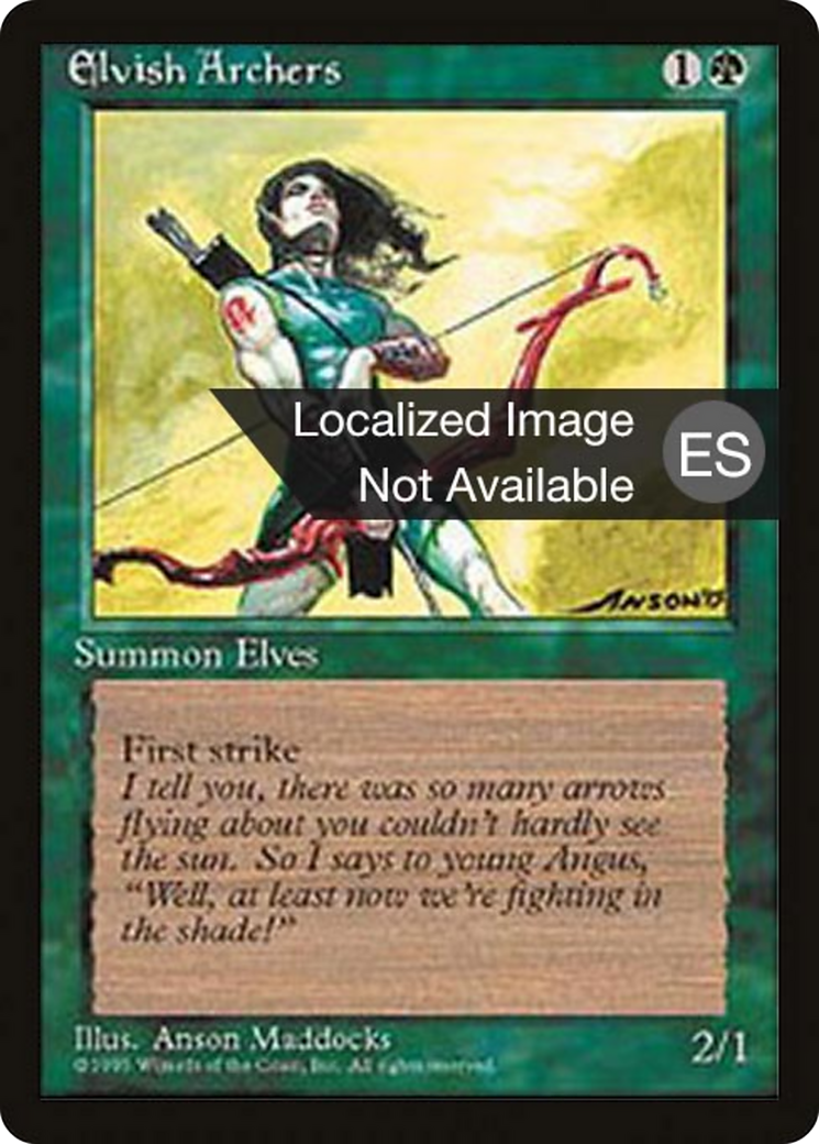 Elvish Archers (4BB-127) - Fourth Edition Foreign Black Border