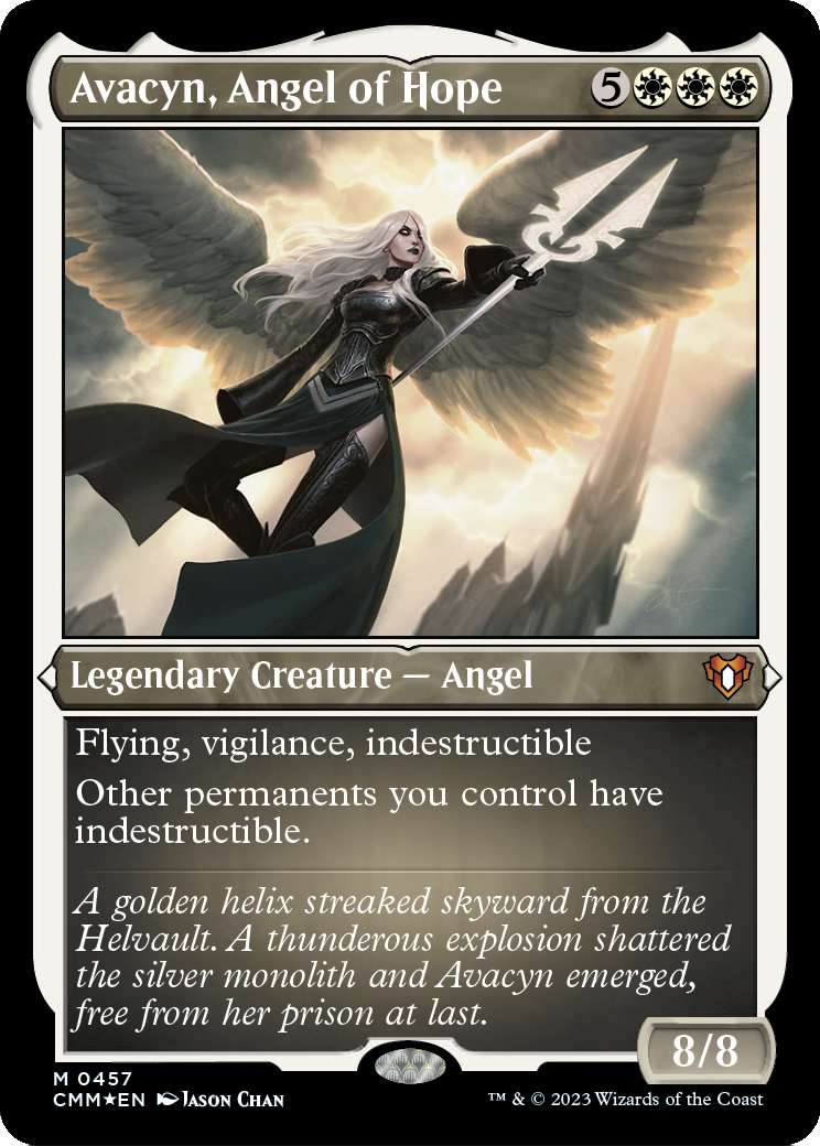 Avacyn, Angel of Hope (Foil Etched) (CMM-457) - Commander Masters Foil