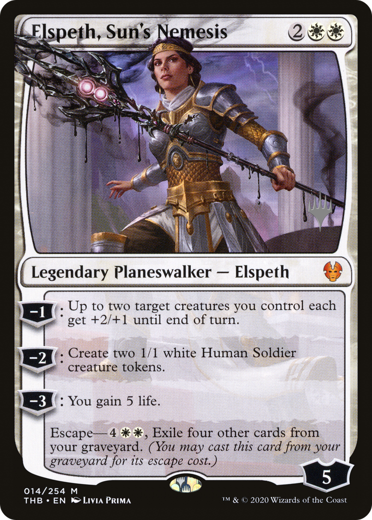 Elspeth, Sun's Nemesis (PPTHB-014) - Theros Beyond Death Promos Foil