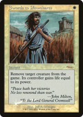 Swords to Plowshares (FNM-) - Friday Night Magic 2001 Foil