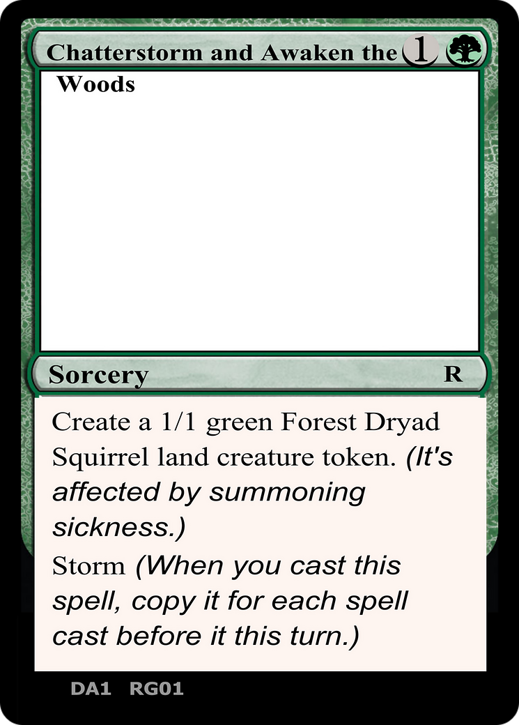 Chatterstorm and Awaken the Woods (UNK-) - Unknown Event
