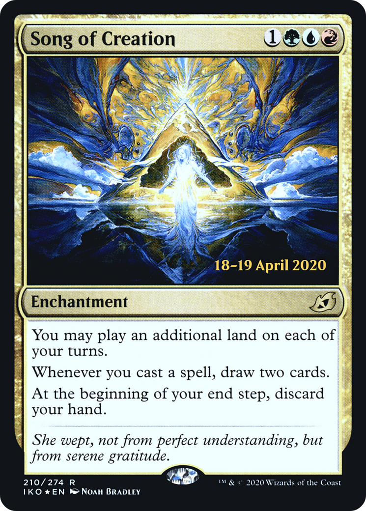Song of Creation (PRE-210S) - Ikoria: Lair of Behemoths Promos Foil