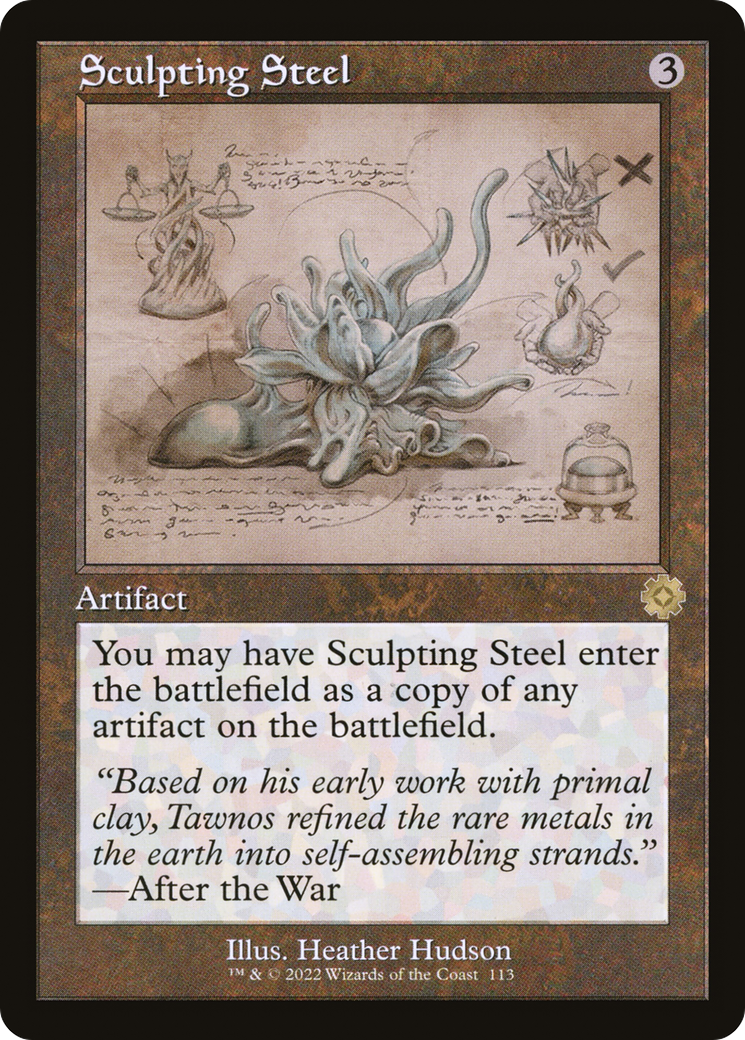 Sculpting Steel (Schematic) (BRR-113) - The Brothers' War Retro Artifacts