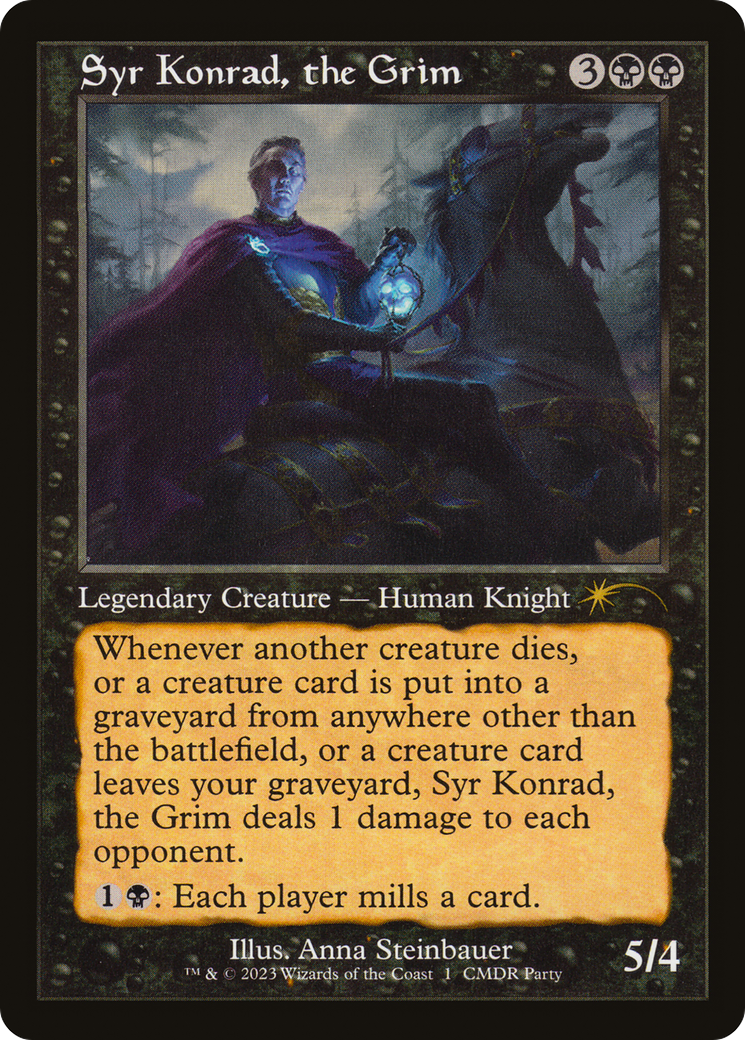 Syr Konrad, the Grim (Retro Frame) (WPN-001) - Wizards Play Network 2023