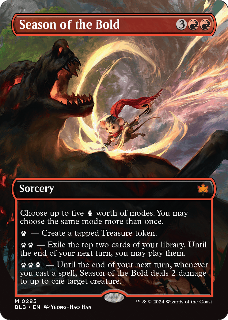 Season of the Bold (Borderless) (BLB-285) - Bloomburrow: (Showcase)