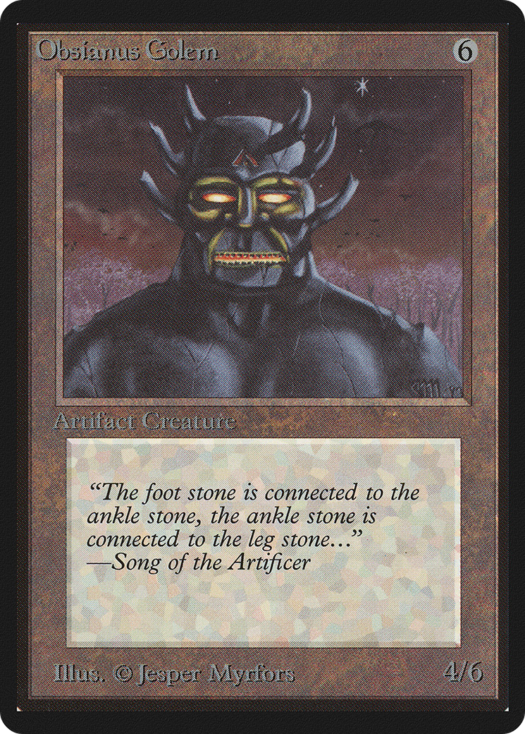 Obsianus Golem (LEB-) - Limited Edition Beta