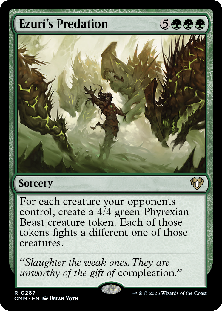Ezuri's Predation (CMM-287) - Commander Masters Foil