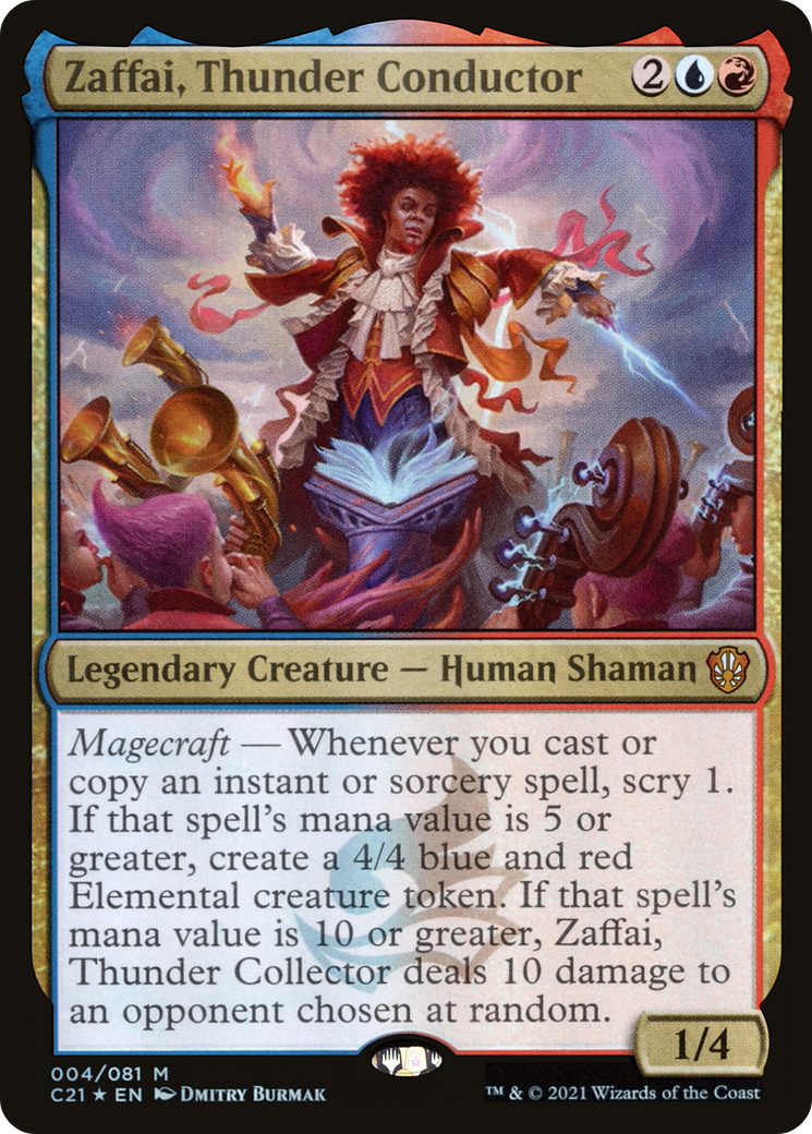 Zaffai, Thunder Conductor (C21-004) - Commander 2021 Foil