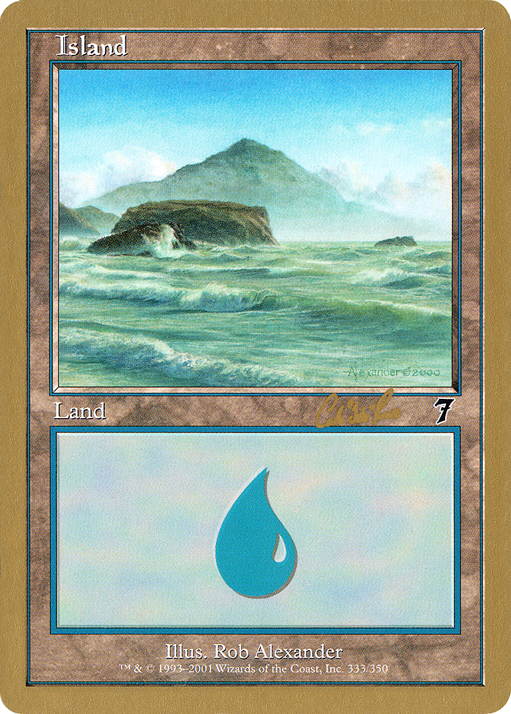Island (333) - 2002 Carlos Romao (7ED) (WCD-) - World Championship Decks 2002