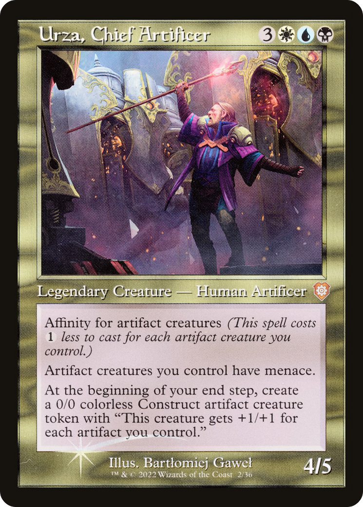 Urza, Chief Artificer (Retro Frame) (BRC-002) - The Brothers' War Commander