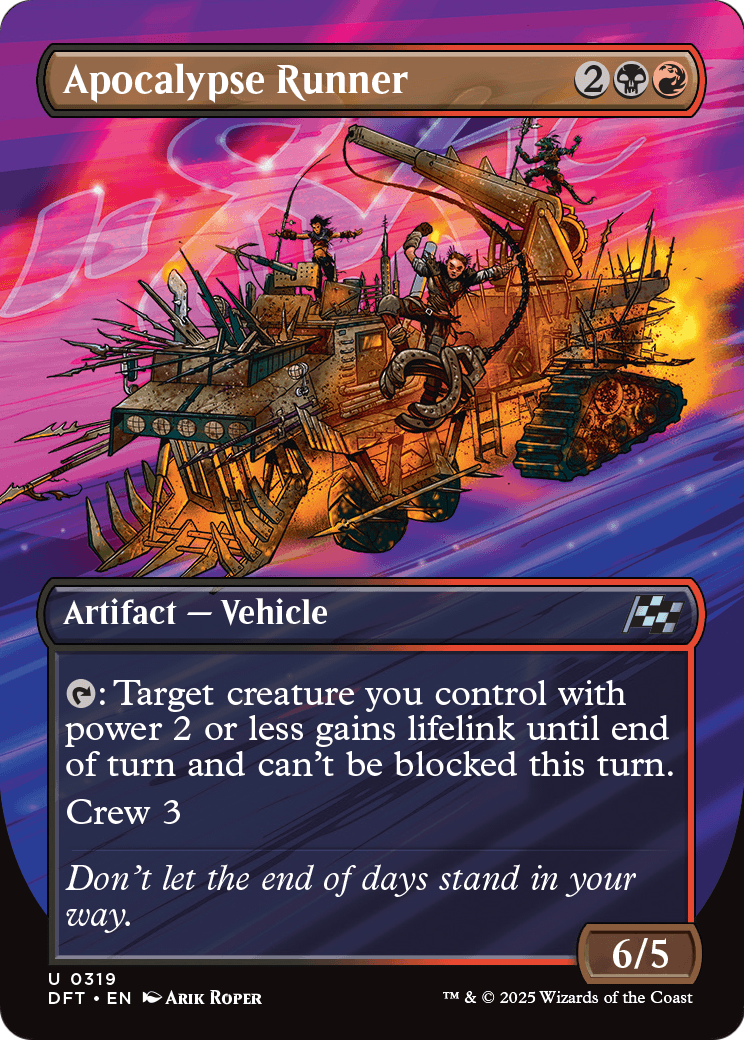 Apocalypse Runner (Borderless) (DFT-319) - Aetherdrift