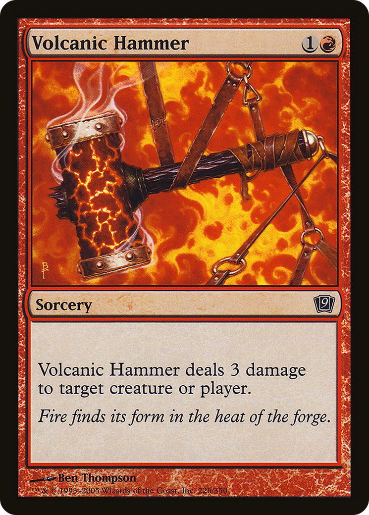 Volcanic Hammer (9ED-226) - 9th Edition Foil