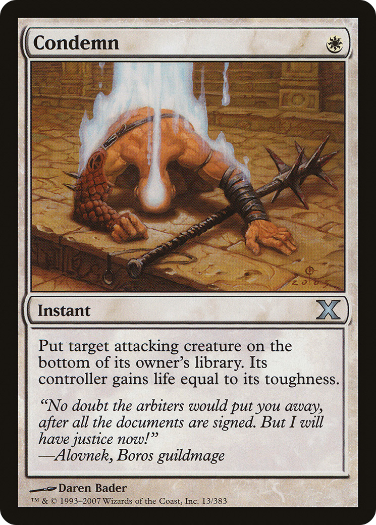 Condemn (10E-013) - Tenth Edition Foil