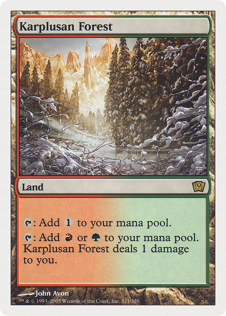 Karplusan Forest (9ED-321) - 9th Edition