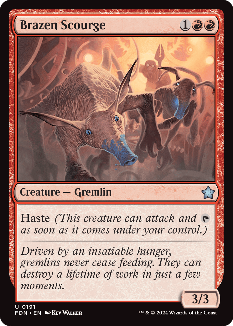 Brazen Scourge (FDN-191) - Foundations Foil