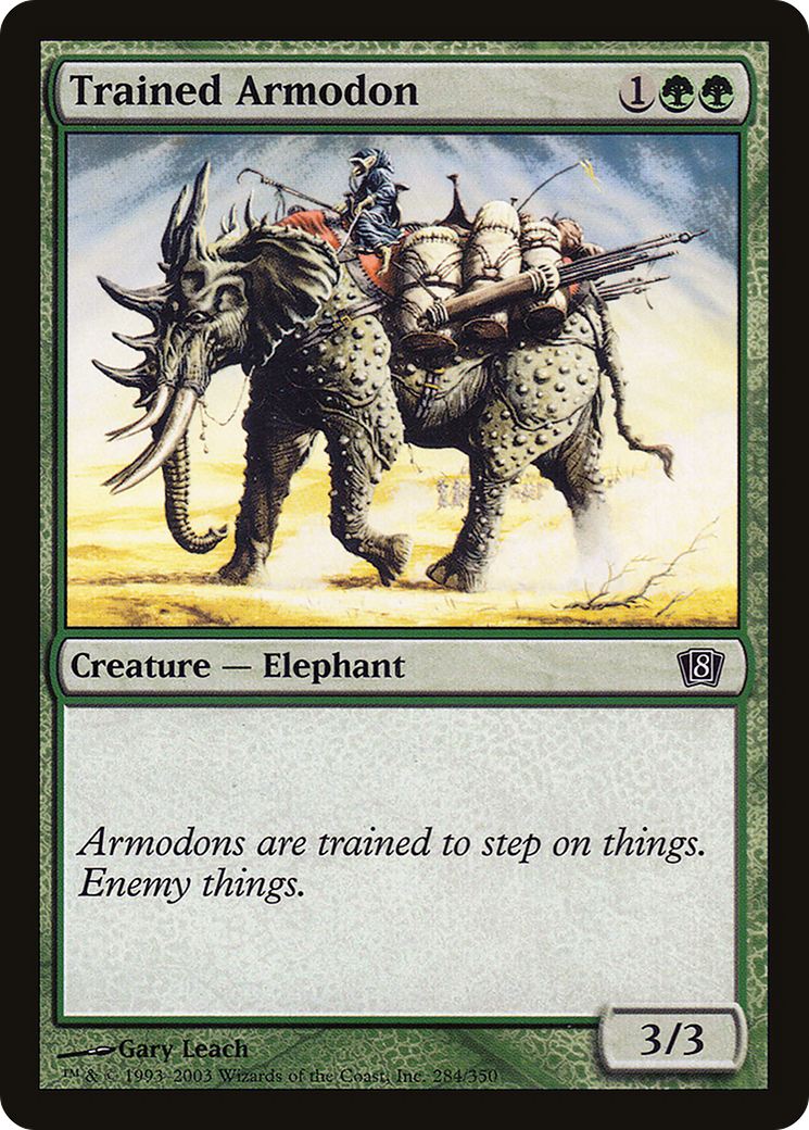 Trained Armodon (8ED-284) - 8th Edition Foil